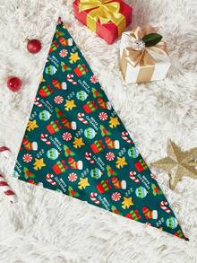 PETSIN Christmas Dog Bandanas For Dogs Santa Claus Christmas Tree Snowflake Triangle Pet Bib Adjustable Pet Bandana Soft Doggy Kerchief Accessories For Pet Costume Accessories Decor