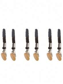 2 pièces Pinces à serviette, Pinces à serviette tressées, Pinces de rangement de salle de bain, Pinces crochets multifonctions pour chaussettes, serviettes, pinces de rangement ménager.