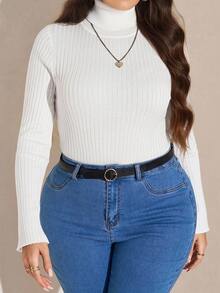 Comfylo Set de 3 suéteres de mujer de talla grande - Marrón Chocolate - Ver 6