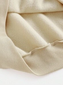 SHEIN Girlism 少女英文图案印花圆领运动衫和工装口袋裤休闲装 - 棕色 - 查看 10