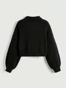 ROMWE Fairycore 大码女式狐狸与花卉刺绣休闲毛衣，秋冬