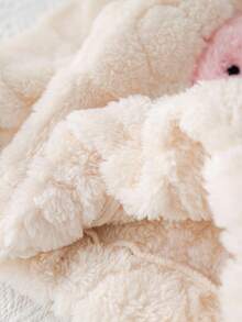 女婴可爱蓬松卡通图案长袖卫衣套装，休闲秋冬 - 彩色 - 查看 9