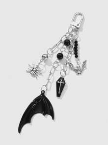 ROMWE Goth Keyrings & Keychains - Black - View 2