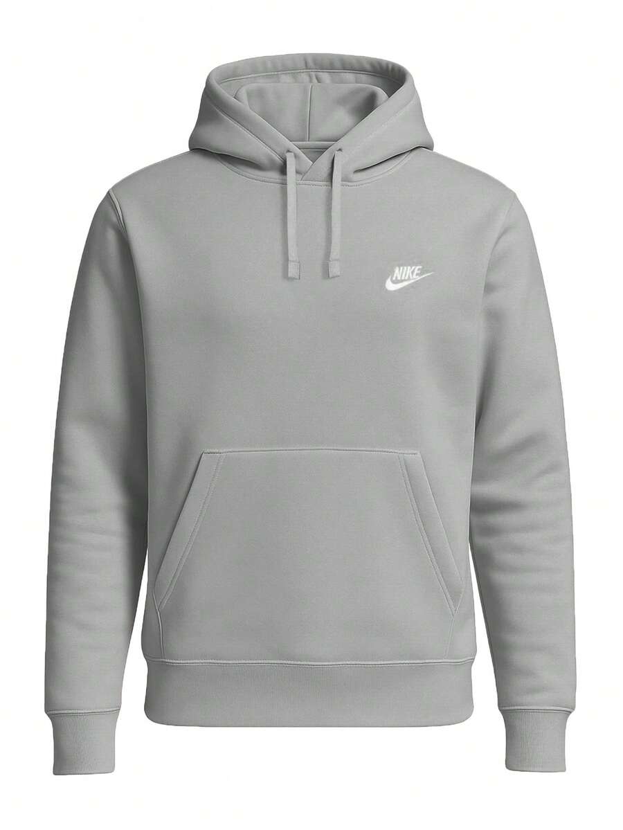 Nike Club Unisex Pullover Hoodie Grey - Grey - View 1