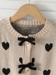 Sparklyn Mädchen Herbst/Winter Mode Herz & Schleife Strickpullover Jacke + schwarzer Minirock 2 Stücke Set kleine Tween Mädchen Strickjacken Tween Mädchen Kleid mit Strickjacke Pullover Kinder Pullover für Tween Mädchen Knopf Tween Mädchen Kleidung Herbst und Winter Kleidung Tween Mädchen Kleid Winter Tween Mädchen Kleidung Herbst und Winter Tween Mädchen Frühling und Herbst Anzug Tween Mädchen Herbst und Winter Kleidung Tween Mädchen Pullover Sets Tween Mädchen Strick Set Tween Mädchen Tween passendes Set Strick Tween Mädchen Frühling und Herbst Anzug Outfit Set Kinder Kinder Kleidung Sets Tween Mädchen Coord Sets Teenager Röcke Sets Demin Tween Mädchen Kleidung Rock Set Rock Set für Kinder elegante Set für Tween Mädchen Rock Tween Mädchen Pullover Rock Set