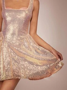 Enchnt Romantyczna, luksusowa, różowa, cekinowa mini sukienka w stylu syreny z dekoltem w serduszko idealnie sprawdzi się jesienią i zimą. Krój w kształcie litery A jest stylowy i elegancki, idealny na imprezy, randki, święta, ukończenia studiów, wyjścia, Halloween, Boże Narodzenie i inne okazje. Nadaje się również do jesiennych strojów, strojów, garniturów, karnawału i sylwestra.