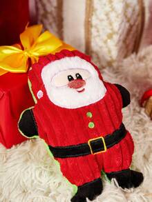 PETSIN 1个毛绒宠物圣诞玩具，狗狗玩具，猫咪玩具，猫狗圣诞礼物。这款宠物玩具可以玩耍、咬、捏，还能发出声音。作为礼物，你的狗狗一定会喜欢它。 - 彩色 - 查看 2