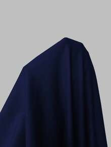 SHEIN Clasi 女士优雅撞色饰边腰带西装外套，简约杏色，高品质通勤风格，纯色百搭长袖夹克 - 藏蓝色 - 查看 4