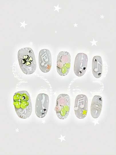 Anime Press On False Nails