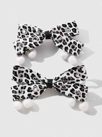 Grunge Punk 2 pièces Pince à cheveux style vintage élégant punk gothique avec double évent  noir et décoration de nœud, convient pour les sœurs, les amies pour un port quotidien ou en cadeau pour les fêtes, Halloween