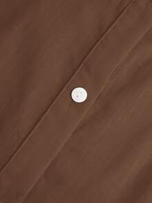 BizChic 春夏新款翻领前开襟女式衬衫，现代优雅都市通勤休闲浪漫90年代复古风，适合圣诞节、新年、情人节、派对、海滩、毕业典礼、嘉年华、假日等各种场合，简约浪漫百搭，适合婚礼宾客、主人、约会、派对、音乐会、早午餐、机场等多种场合。 - 棕色 - 查看 10