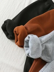 Loomiva 6件套男婴柔软针织提花圆领长袖运动衫和松紧腰裤套装 - 彩色 - 查看 8