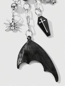 ROMWE Goth Keyrings & Keychains - Black - View 6