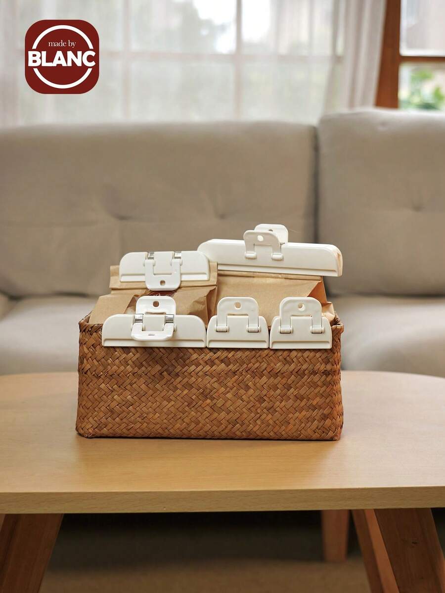 Madebyblanc Food Preservation Clip, Cream Sealing Clip, Milk Sealing Clip, Flour Sealing Clip, Snack Bag Clip, Moisture-Proof Clip - 白色 - 查看 1