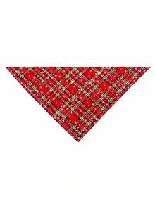 PETSIN 1-częściowy świąteczny szalik dla zwierząt, krata w stylu płatków śniegu, szalik dla psa, szalik dla kota, dekoracja świąteczna dla zwierząt, szalik dla zwierząt, artykuły dla zwierząt