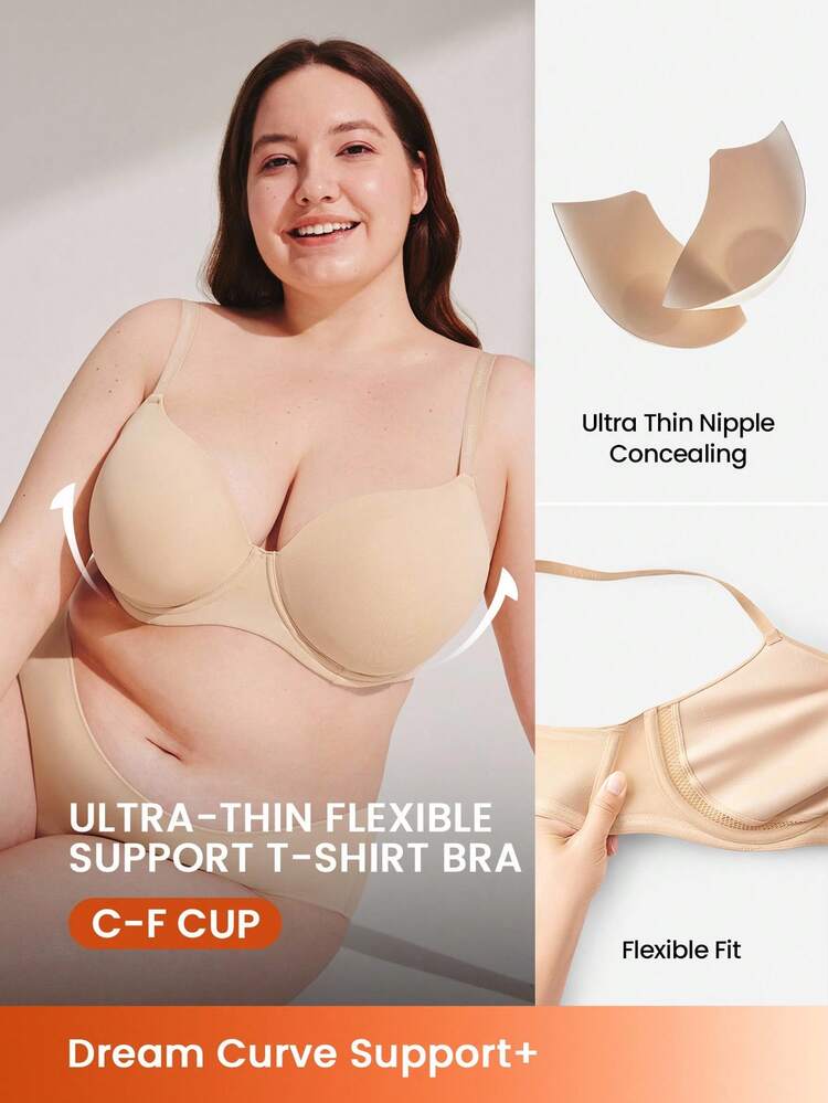 Plus Full Coverage T-Shirt Bra