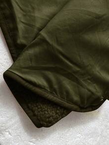 SHEIN Maternity Solid Color Drop Shoulder Long Sleeve Casual Fashionable 3-In-1 Jacket Plus Size Jackets Fall Clothes For Women Sweaters For Women Cold Weather Clothes Women Maternity Clothes Fall Winter - Army Green - View 10