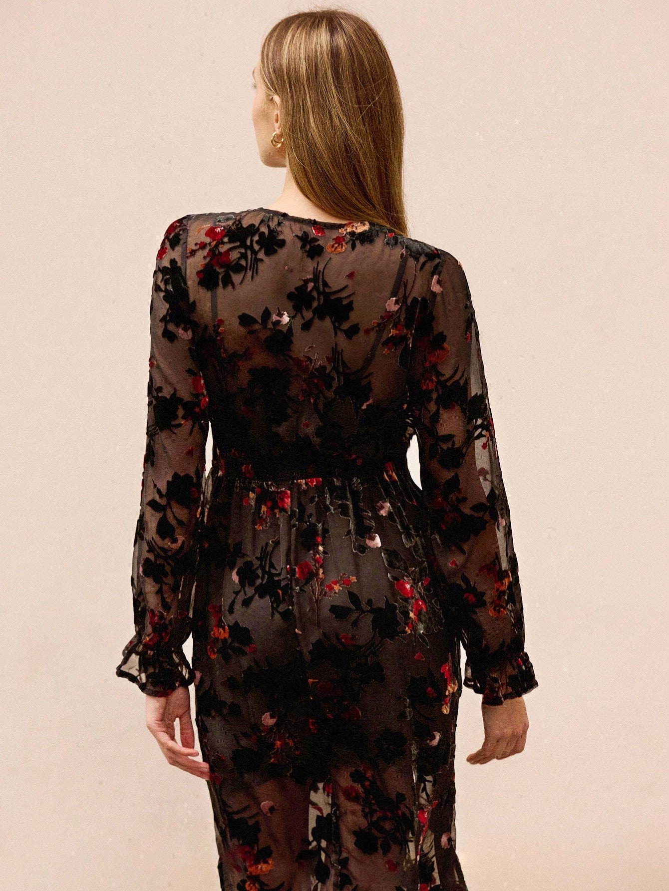 2 pezzi Completo elegante da donna con abito a fiori e fiocco al collo