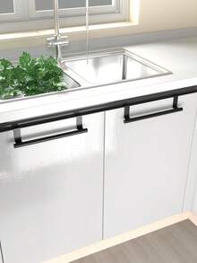 Toallero para puerta de gabinete, toallero para toallas de cocina de gabinete, toallero de acero inoxidable para cocina, toallero para puerta de gabinete de cocina y baño - multicolor - Ver 8