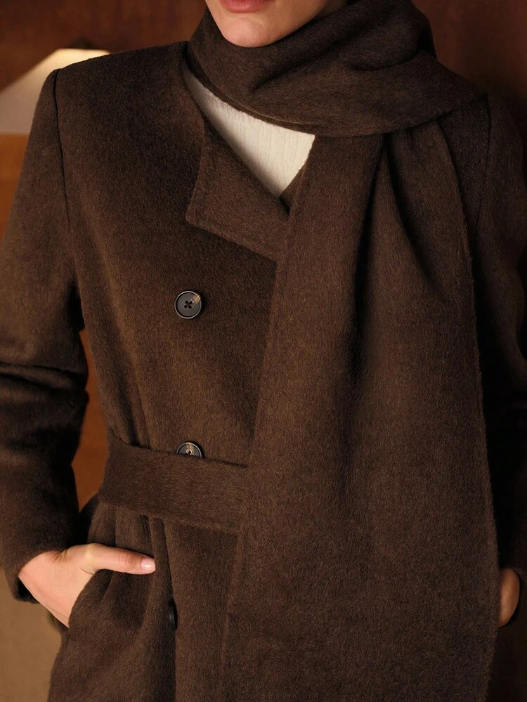 WOOL DOUBLE BREASTED OVERCOAT