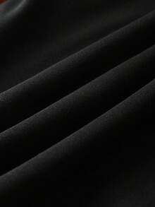 Sparklyn Young Girl' Hooded Fleece Sweatshirt With Ribbed Cuffs - Black - View 3