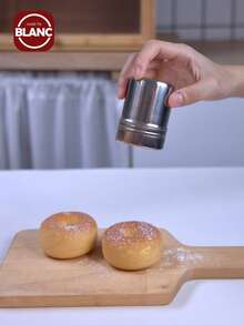 Tamiz de acero inoxidable y agitador de azúcar en polvo - Plateado - Ver 1