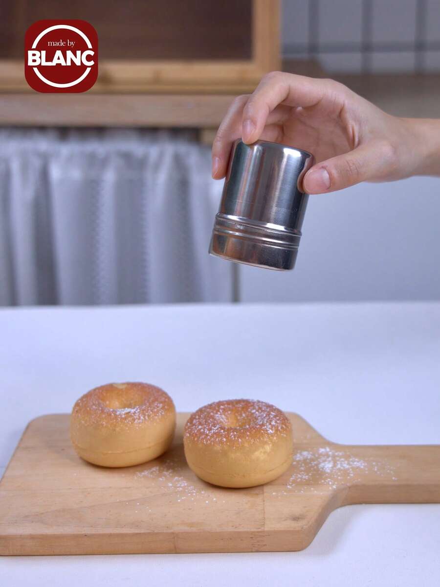 Tamiz de acero inoxidable y agitador de azúcar en polvo - Plateado - Ver 1