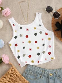 INAWLY Floral Print Fitted Women's Camisole - Multicolor - View 2