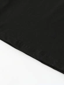 Tee-shirt à manches courtes pour préadolescentes avec imprimé créatif et mignon d'arbre de Noël brillant et de lettres. Confortable pour les fêtes de Noël. Tee-shirt de Noël pour enfants filles, chemises mignonnes - Noir - Voir 6