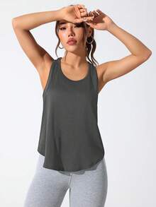 CourtClass Camiseta sin mangas casual para mujer para entrenamiento diario, correr, fitness - Multicolor - Ver 6