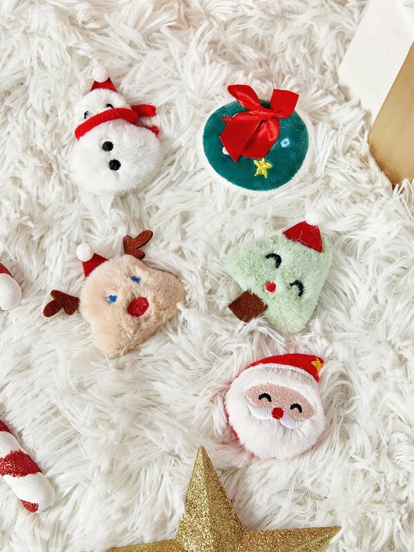 PETSIN 2pcs Christmas Plush Toy Random Style