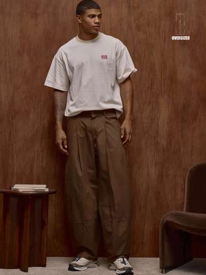 Musero 宽松灯笼裤，缝线细节设计 / 冬季