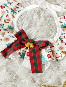 PETSIN 1PC Pet Christmas Holiday Decoration Necklaces, Decorative Items For Dogs, Cat Wet Wipes, Bibs, Bow Ties, Bows