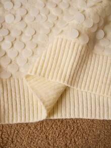 MOTF PREMIUM Áo len chui đầu tay ngắn đính sequin thời trang đa năng - Màu be - Xem 9