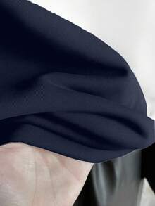 SHEIN 休闲舒适的蝴蝶印花卫衣，宽松版型，适合青少年女孩，秋冬季穿着。 - 藏蓝色 - 查看 3