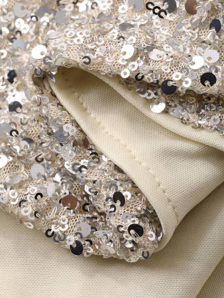 Women's Fashionable Sequin High Waist Skirt For Party New Years Women Carnival