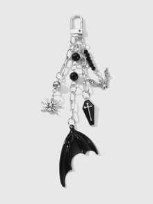 ROMWE Goth Keyrings & Keychains - Black - View 8
