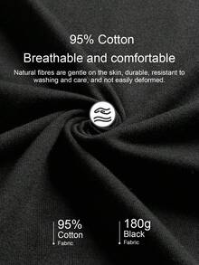 Tseoso 黑色圆领短款 T 恤秋冬款，95% 纯棉，性感，优雅，老款，新款，休闲修身女装，复古，柔美，居家，返校，秋季女装，百搭， - 黑色 - 查看 4