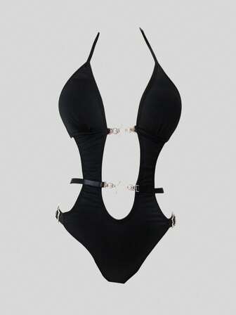 Kawaii Body sexy con encaje y contraste de color con aros