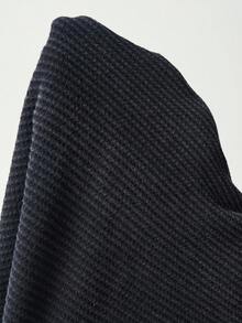 Bohemela Pantalones de chándal holgados de mujer con cordón y parches de punto - Negro - Ver 8