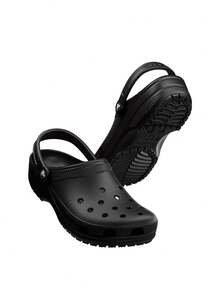 Crocs CLASSIC CLOG Women's Clogs Soft Anti-Slip Flexible Beach Outdoor Walking Black 10001-001 - 黑色 - 查看 2