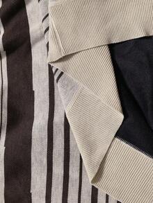 Manfinity Homme Maglione asimmetrico lavorato a maglia con fodera termica, autunno/inverno, da uomo