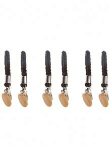 2 pièces Pinces à serviette, Pinces à serviette tressées, Pinces de rangement de salle de bain, Pinces crochets multifonctions pour chaussettes, serviettes, pinces de rangement ménager.