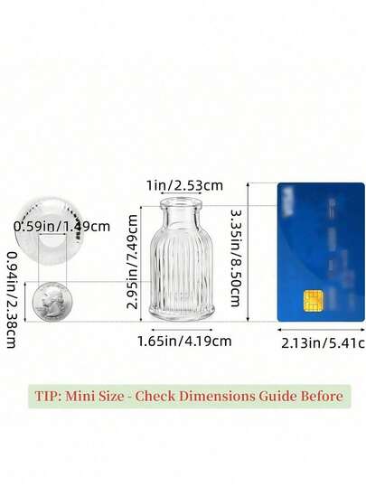 1pc Glass Vase Hydroponic Plants Groen Pothos Dried Flower Living Room ation Arrangement Ornament view 3