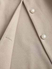 Sweetra Elegant French Nobility Style Cute Batwing Sleeve Woolen Jacket, Fashionable And Sweet For Ladies In Autumn/Winter - Apricot - View 4