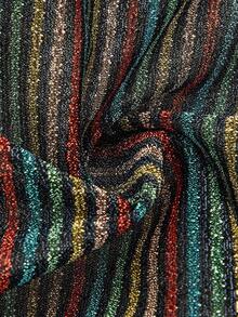 lacRébo 秋冬金属色条纹裹身上衣长袖秋季女装秋冬 - 彩色 - 查看 9