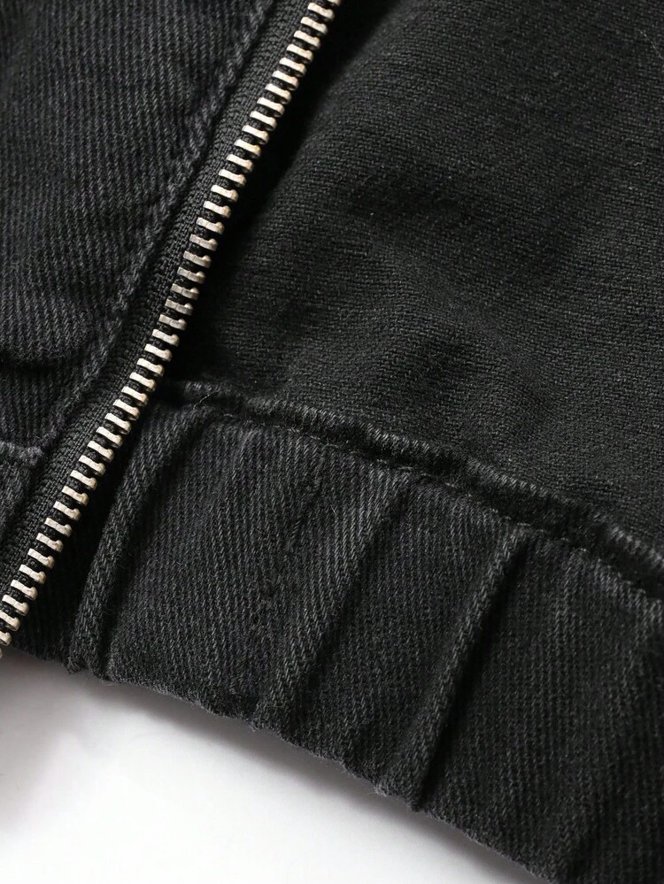 Girls' Hooded Denim Jacket
