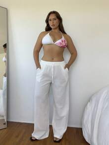 Nezia Cruz Floral Print Sexy Beach Summer Bikini Top For Women