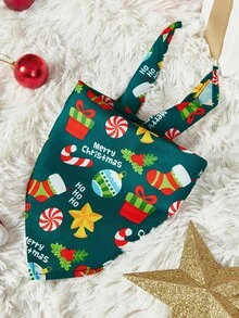 PETSIN Christmas Dog Bandanas For Dogs Santa Claus Christmas Tree Snowflake Triangle Pet Bib Adjustable Pet Bandana Soft Doggy Kerchief Accessories For Pet Costume Accessories Decor