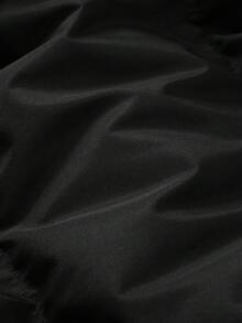 Manfinity Homme 男士绗缝拉链连帽长袖羽绒服，冬季外套 - 黑色 - 查看 6